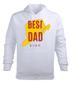 Tisho - Best Dad Ever Erkek Kapüşonlu Hoodie Sweatshirt