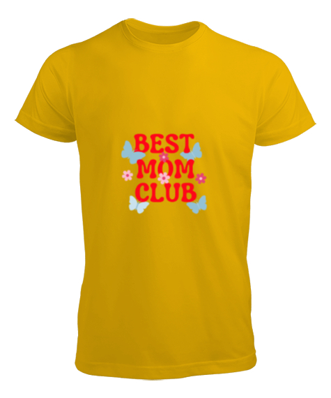 Tisho - best mom club Sarı Erkek Tişört