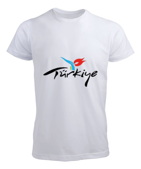 Tisho - Beyaz Türkiye Baskılı Tişört Erkek Tişört