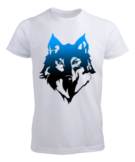 Tisho - Beyaz wolf classic tişört Erkek Tişört