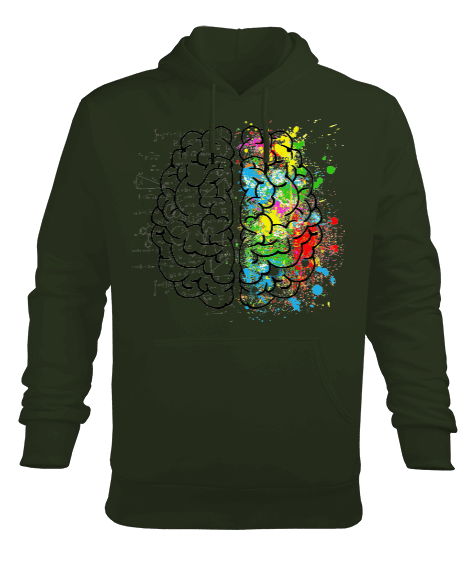 Tisho - Beyin Erkek Kapüşonlu Hoodie Sweatshirt