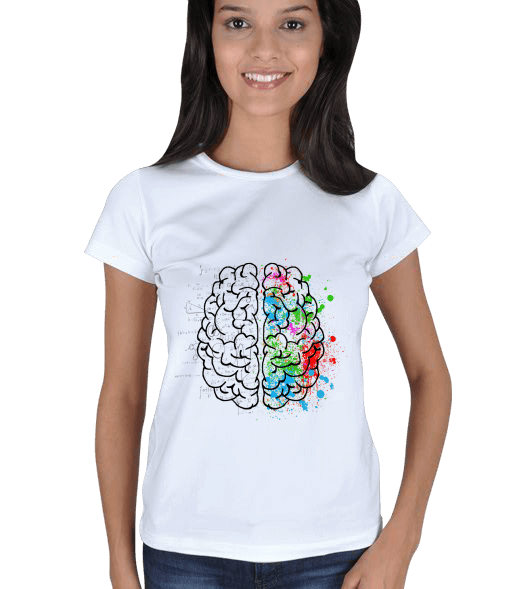 Tisho - Beyin Tasarımlı Kadın Tişört