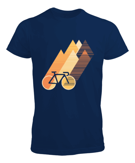 Tisho - BI-02 Bisiklet ve Dağlar Erkek Tişört