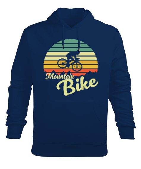 Tisho - BI-05 Dağ Bisikleti - Mountain Bike Erkek Kapüşonlu Hoodie Sweatshirt