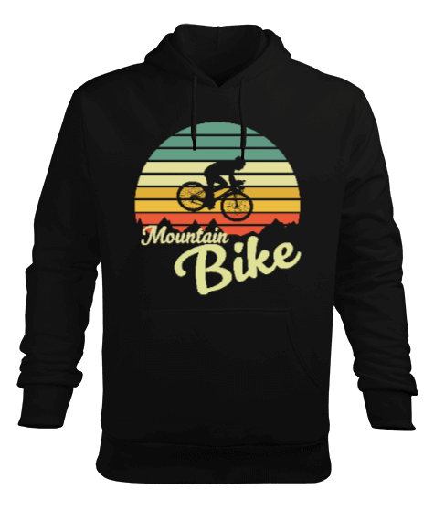 Tisho - BI-05 Dağ Bisikleti - Mountain Bike Erkek Kapüşonlu Hoodie Sweatshirt