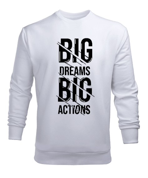 Tisho - big dream big action logolu Erkek Sweatshirt