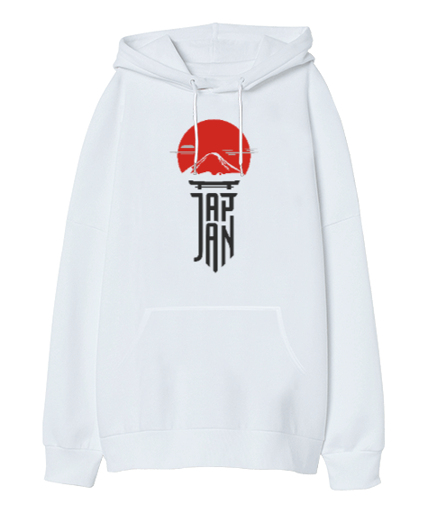 Tisho - Big Japan Oversize Unisex Kapüşonlu Sweatshirt