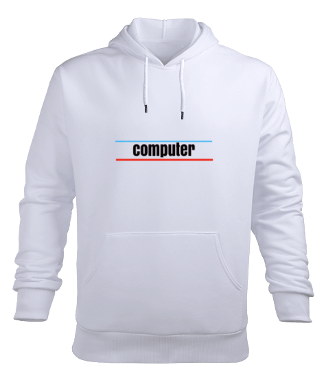 Tisho - Bilgisayar Erkek Kapüşonlu Hoodie Sweatshirt