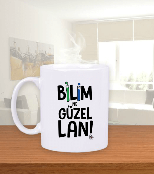 Tisho - Bilim Ne Güzel Lan Beyaz Kupa Bardak