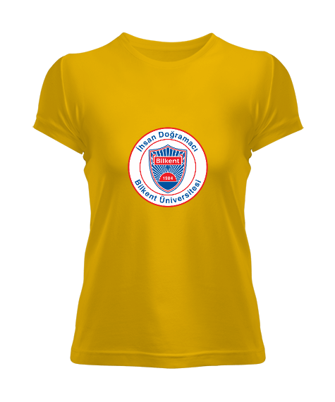 Tisho - Bilkentli 1 Yellow Kadın Tişört