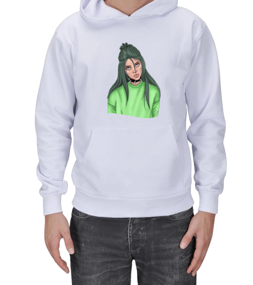 Tisho - Billie Eilish Merch Erkek Kapşonlu