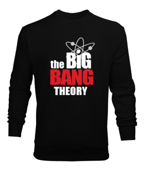 Tisho - Bing Bang Theory Siyah Erkek Sweatshirt