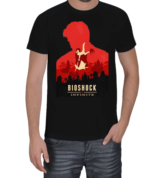 Tisho - Bioshock Infınıte - Booker DeWitt Erkek Tişört
