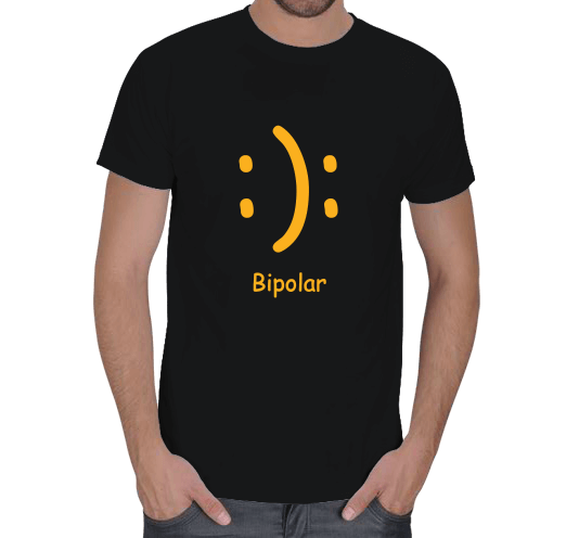 Bipolar Tasarımlı Erkek Tişört