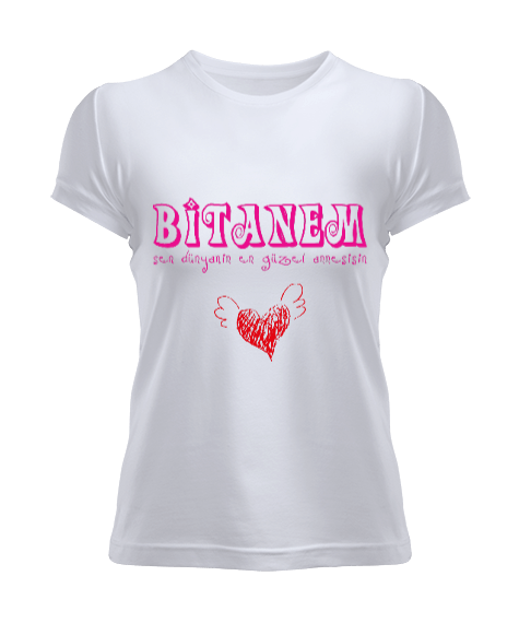 Tisho - Birtanem Baskılı VİP T-shirt Kadın Tişört