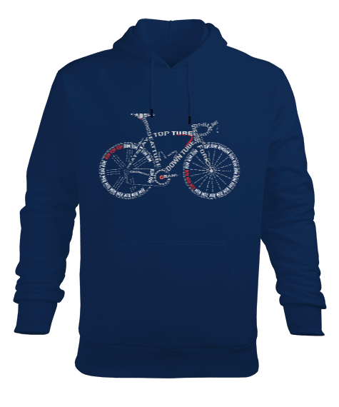 Tisho - Bisiklet Parçaları - Bicycle Parts Erkek Kapüşonlu Hoodie Sweatshirt