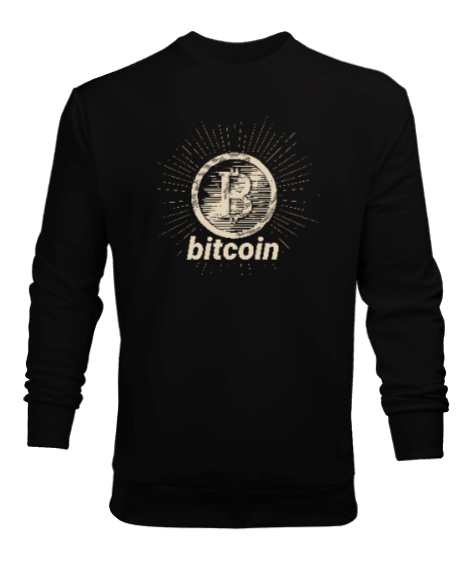 Tisho - Bitcoin Blauart Erkek Sweatshirt