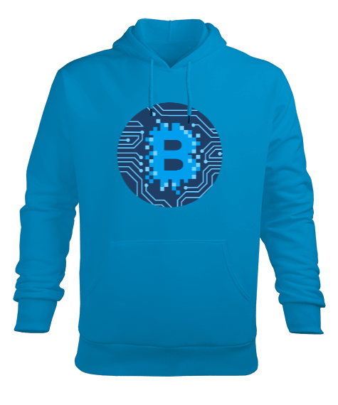 Tisho - Bitcoin Erkek Kapüşonlu Hoodie Sweatshirt