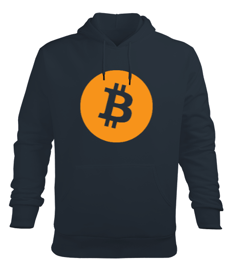 Bitcoin Erkek Kapüşonlu Hoodie Sweatshirt