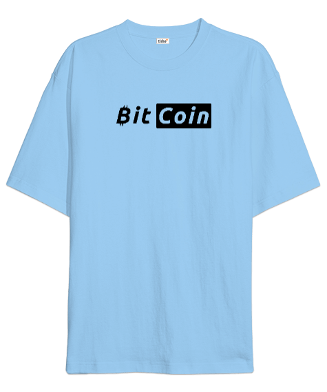 Tisho - Bitcoin Kripto BTC v28 Oversize Unisex Tişört