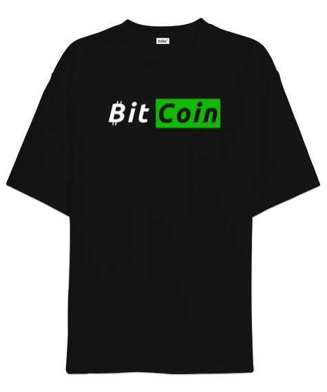 Tisho - Bitcoin Kripto BTC V3 Oversize Unisex Tişört