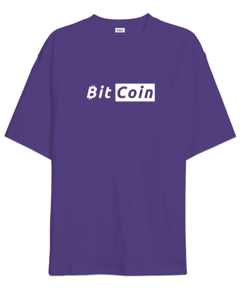 Tisho - Bitcoin Kripto BTC v35 Oversize Unisex Tişört