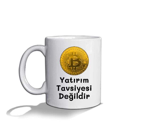 Tisho - Bitcoin Yatırım Tavsiyesi Değildir Beyaz Kupa Bardak