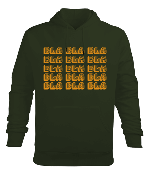 Tisho - Bla Erkek Kapüşonlu Hoodie Sweatshirt