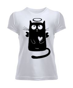 Tisho - Black cat Kadın Tişört