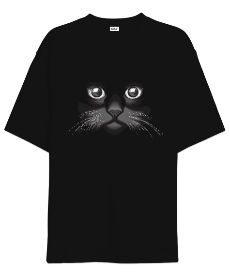 Tisho - Black Cat Oversize Unisex Tişört