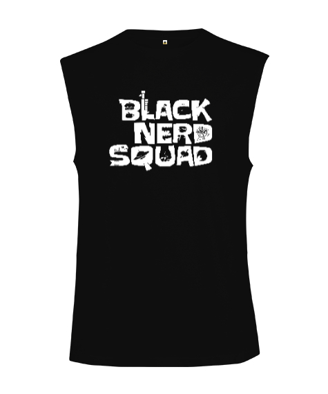 Tisho - Black Nero Squad Siyah Kesik Kol Unisex Tişört