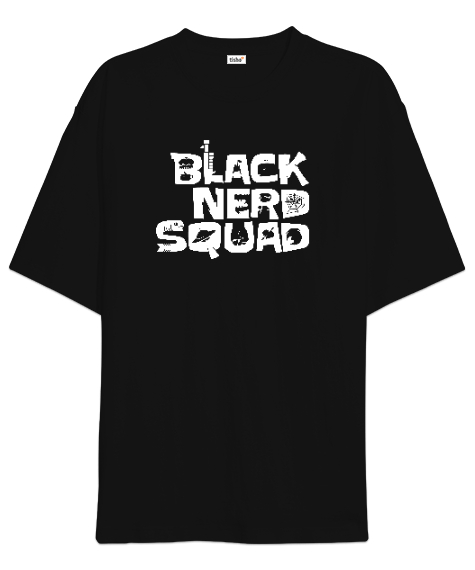 Black Nero Squad Siyah Oversize Unisex Tişört