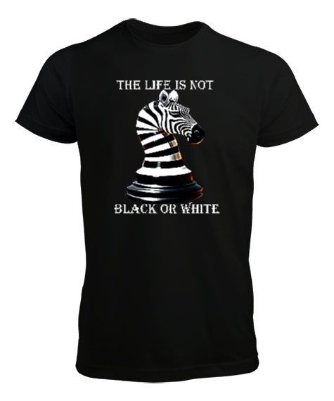 Tisho - Black or white Siyah Erkek Tişört