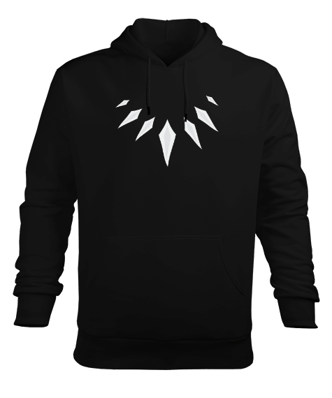 Tisho - Black Panter Erkek Kapüşonlu Hoodie Sweatshirt