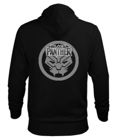 Black Panter Erkek Kapüşonlu Hoodie Sweatshirt - Thumbnail