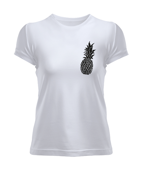 Tisho - black pineapple Kadın Tişört