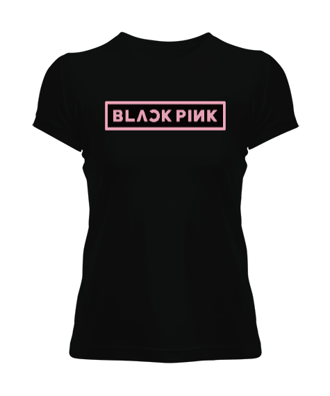 Tisho - Black Pink/ Siyah Kadın Tişört Kadın Tişört