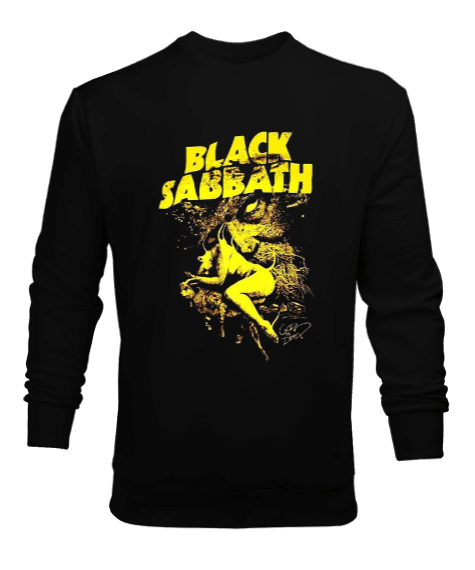 Black Sabbath Rock Tasarım Baskılı Erkek Sweatshirt