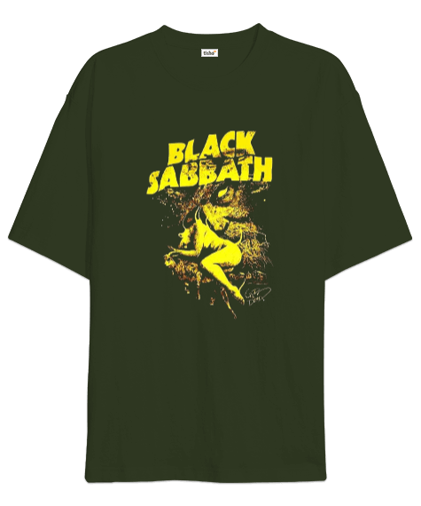 Tisho - Black Sabbath Rock Tasarım Baskılı Oversize Unisex Tişört