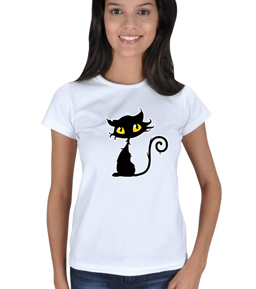 Tisho - blackcat Kadın Tişört