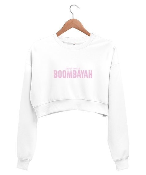 Tisho - BLACKPİNK BOOMBAYAH SWEATSHIRT Kadın Crop Sweatshirt