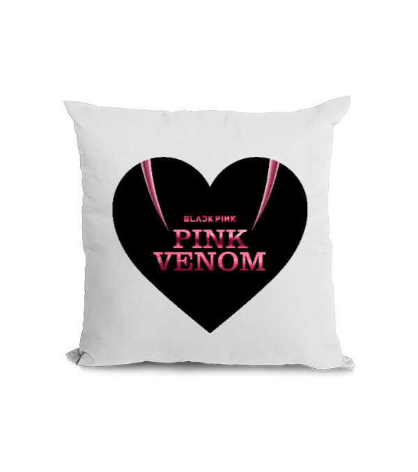 Tisho - Blackpink Pink Venom Blu V1 Beyaz Kare Yastık