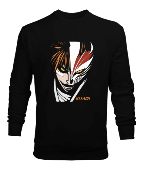 Tisho - Bleach Anime Tasarım Baskılı Erkek Sweatshirt
