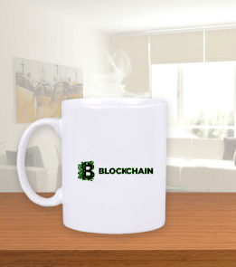Tisho - Blockchain Beyaz Kupa Bardak