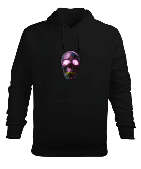 Tisho - Blockchain Kafatası Erkek Kapüşonlu Hoodie Sweatshirt