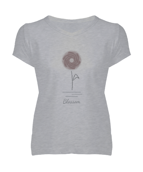 Tisho - Blossom Kadın V Yaka Tişört
