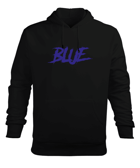 Tisho - Blue Erkek Kapüşonlu Hoodie Sweatshirt