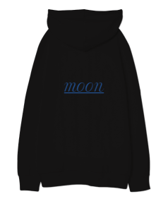 BLUE MOON sweatshirt Oversize Unisex Kapüşonlu Sweatshirt - Thumbnail