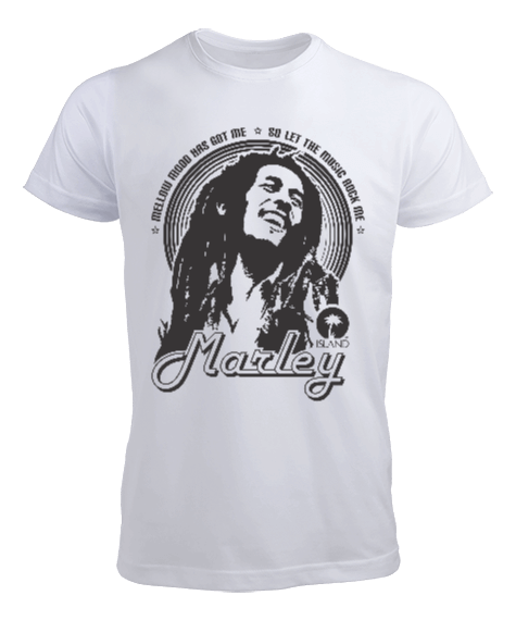 Tisho - Bob Marley Baskılı Erkek Tişört