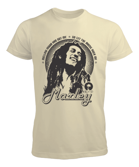 Tisho - Bob Marley Baskılı Erkek Tişört